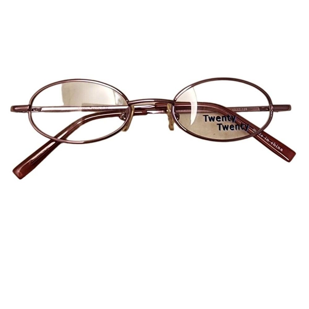 #7672 Twenty Twenty Eyeglass Frames 42-17-125 Rose Color Metal